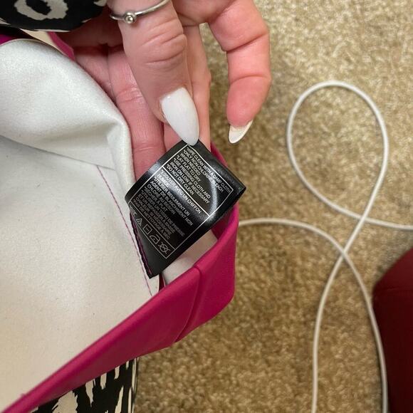 Steve Madden Womens Shanelle Faux Leather Mini Party Bodycon Dress PINK SZ M - Picture 7 of 11